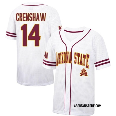 Arizona State Baseball Jersey #14 W CRENSHAW: Arizona State University