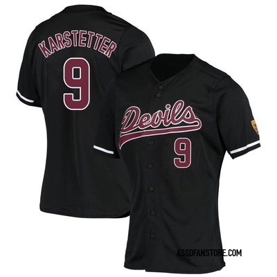 Women's Kevin Karstetter Arizona State Sun Devils Replica Baseball Jersey - Black