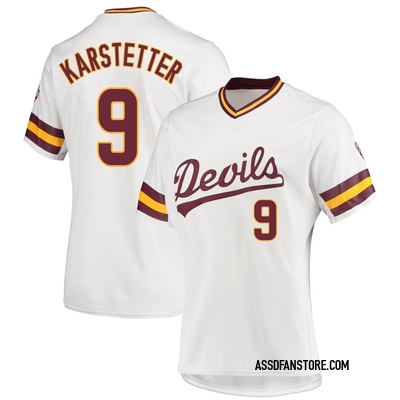 Women's Kevin Karstetter Arizona State Sun Devils Replica Baseball Jersey - White