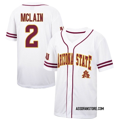 ASU Sun Devils 6 Yellow Gold Pullover Baseball Jersey — BORIZ